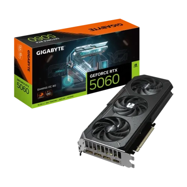 GIGABYTE GeForce RTX 5060 GAMING OC 8G GDDR7 Graphics Card